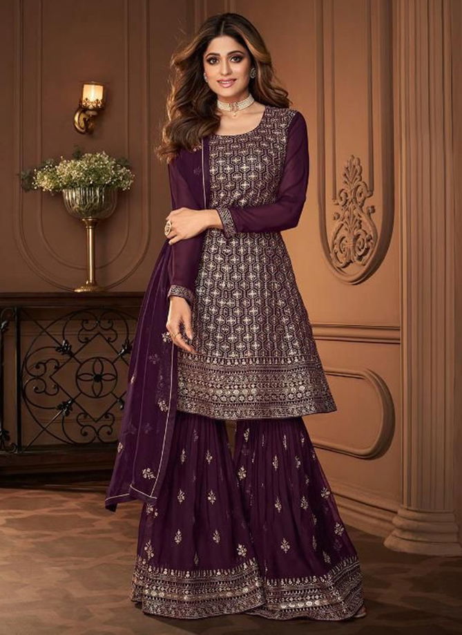 AASHIRWAD HEROINE Heavy Designer Fancy Wedding Wear Sharara Suit Collection